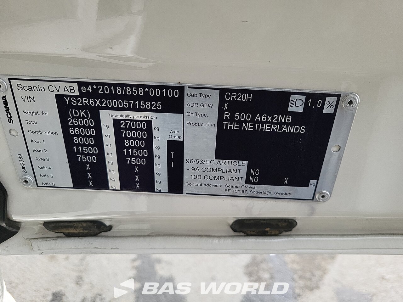 Other : Scania R500 sattelzugmaschine