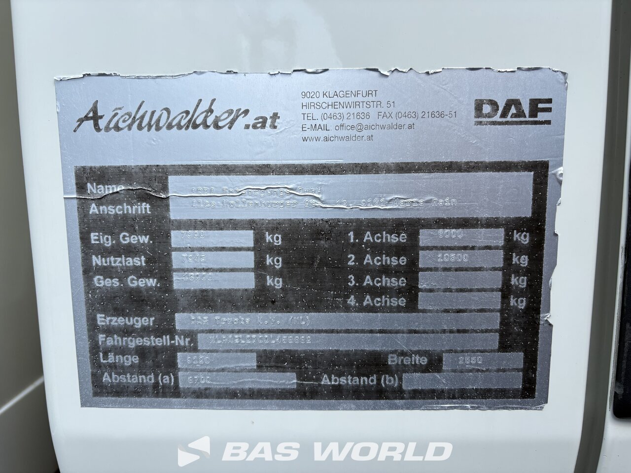 Other : DAF LF 250 Containere pentru furgonetă