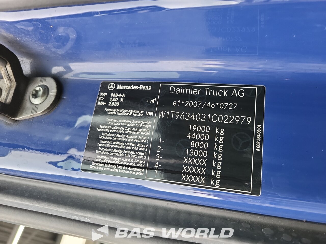 Other : Mercedes Actros 1846 Tractor
