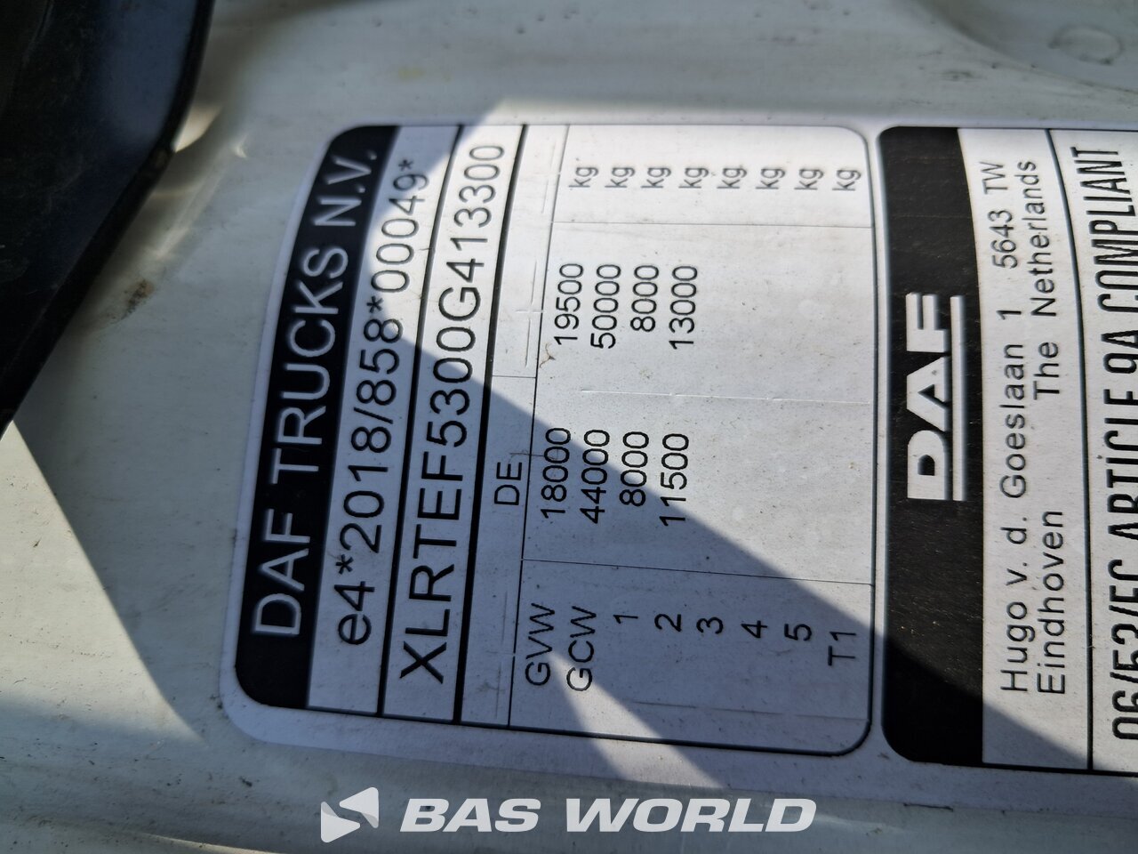 Other : DAF XG 480 Vetopöytäauto