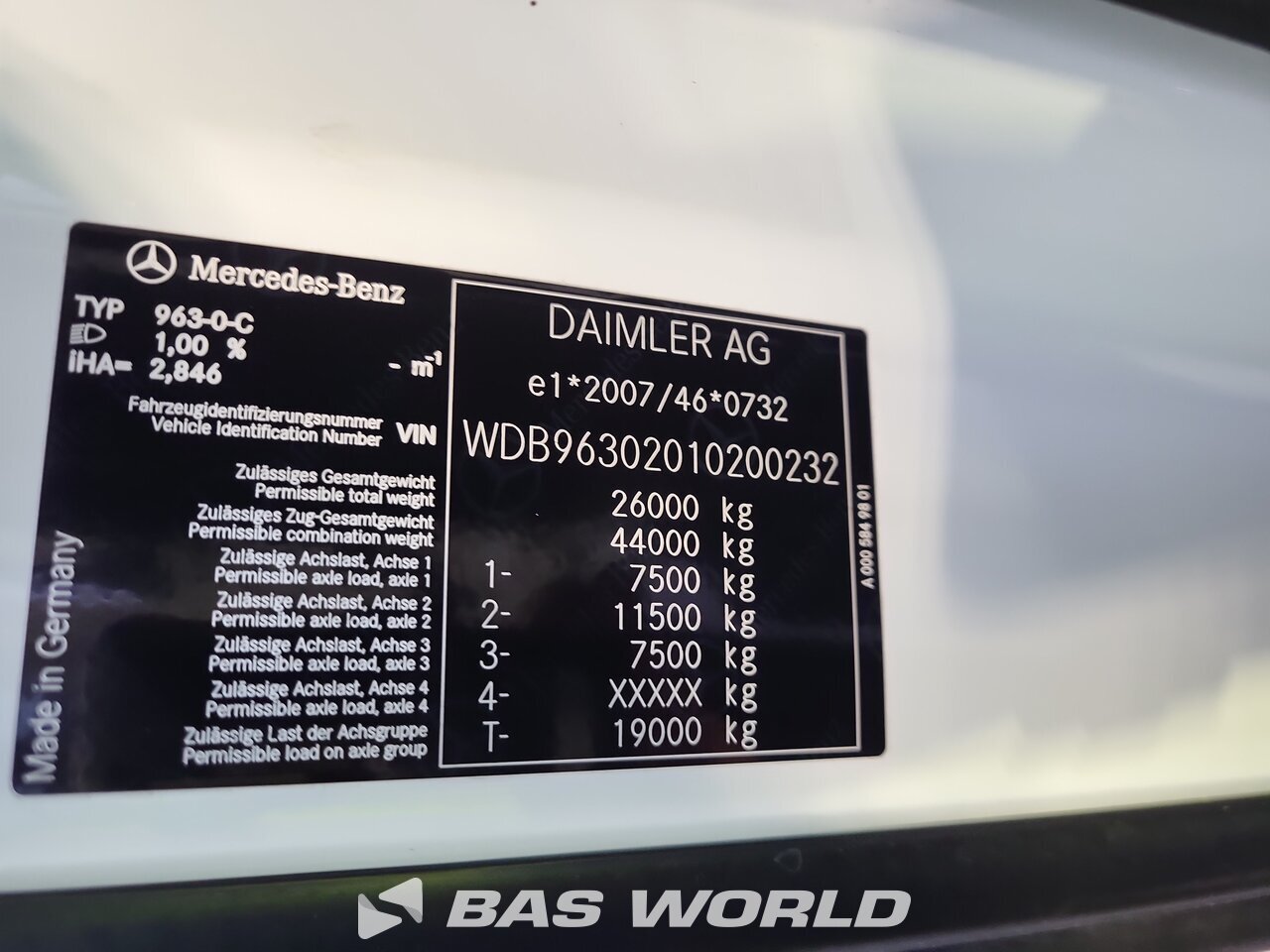 Other : Mercedes Actros 2540 Veksellade lastbiler