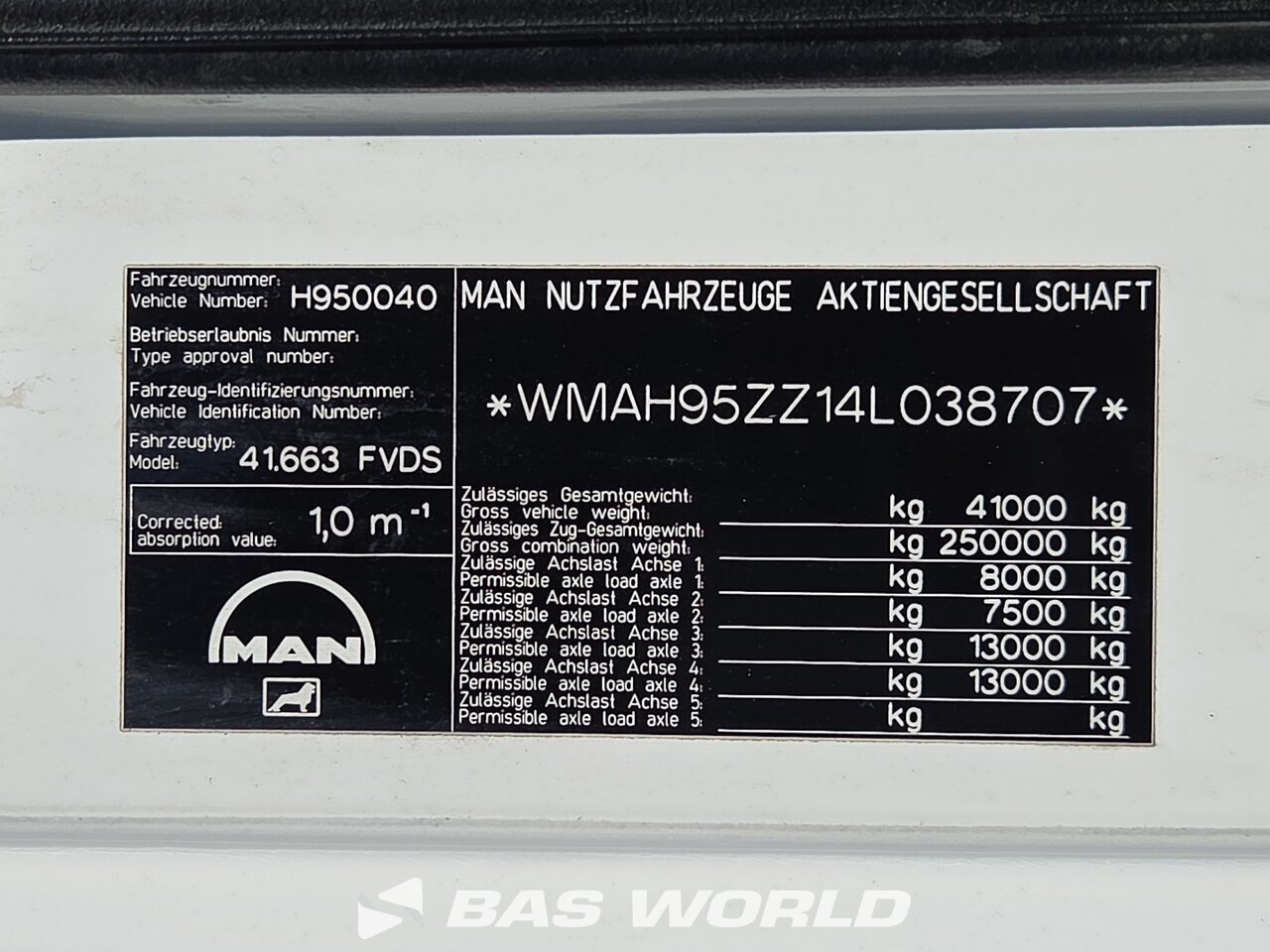 Other : MAN TGA 41.660 Cap tractor