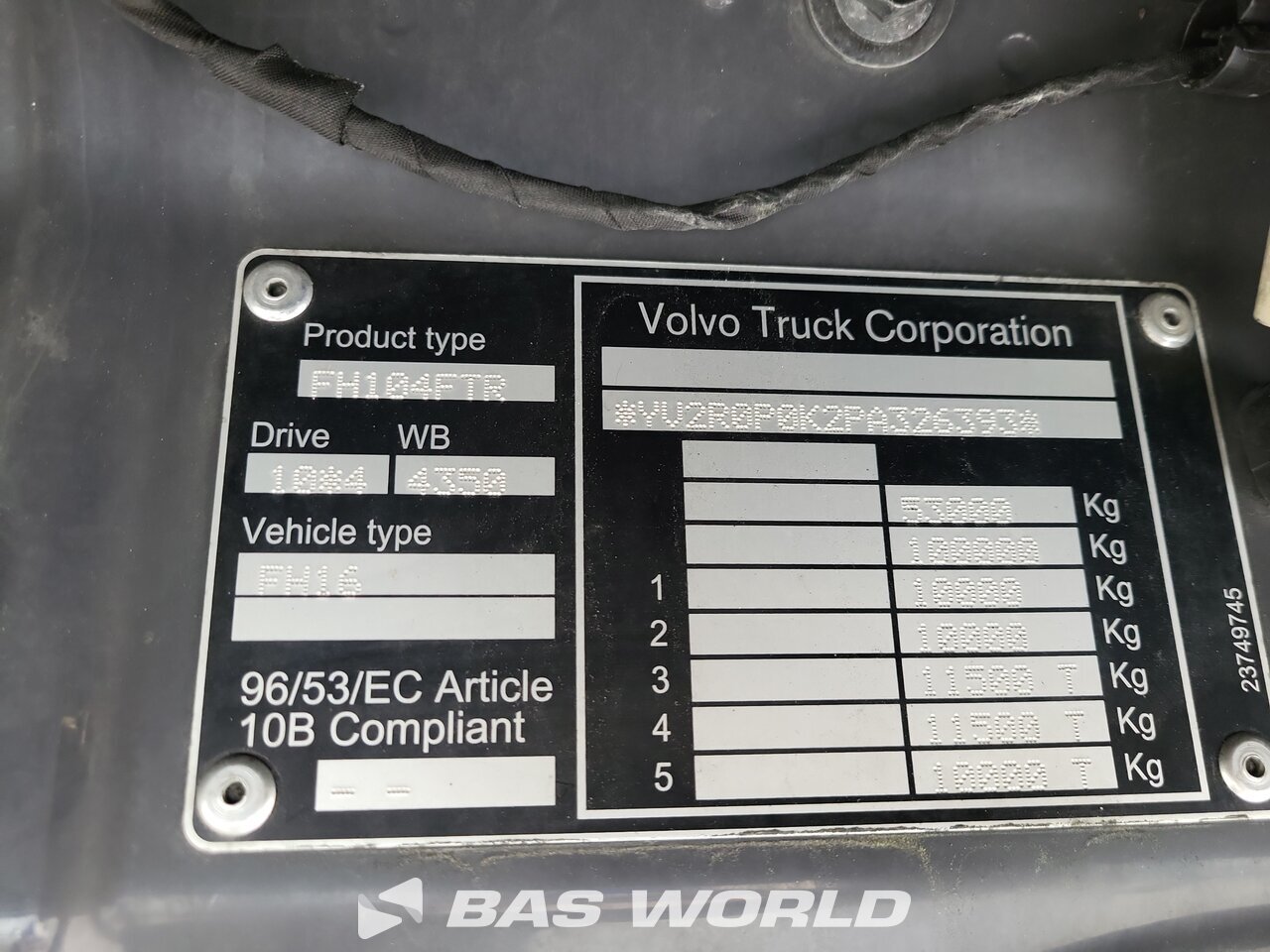 Other : Volvo FH 750 šasija kamiona