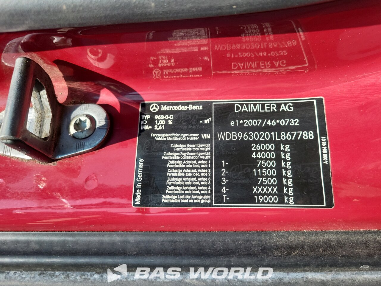 Other : Mercedes Antos 2542 camion à bras