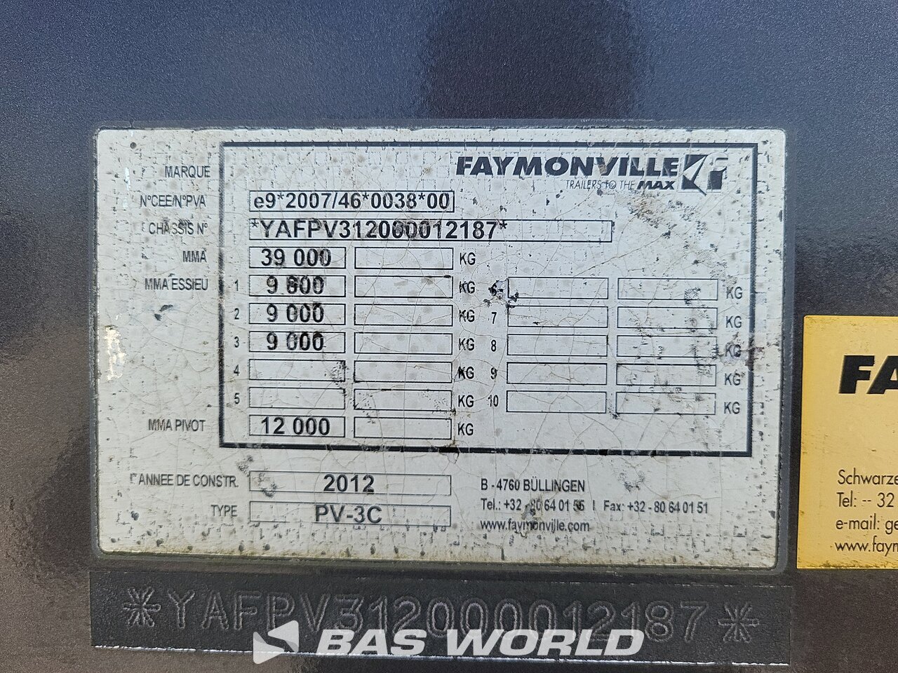 Other : Faymonville Poluprikolice za prijevoz stakla