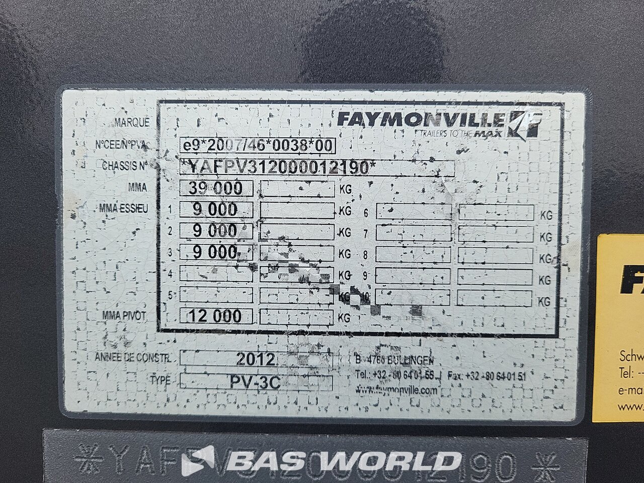 Other : Faymonville Полуприцеп для перевозки стекла