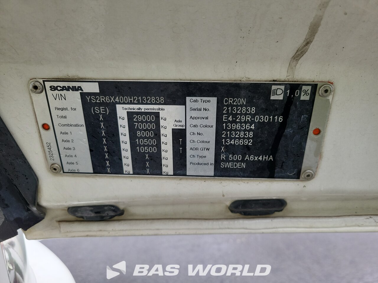 Other : Scania R500 Tractor Unit