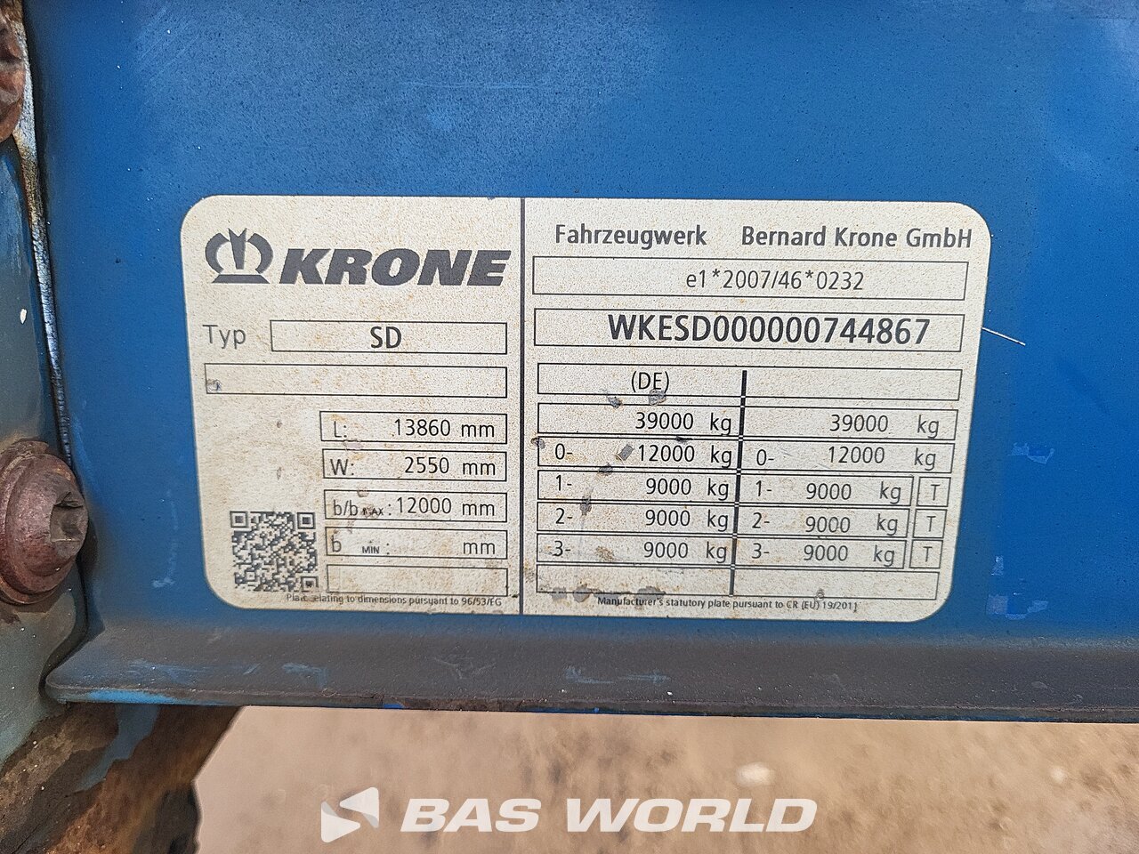 Other : Krone Naczepa plandeka firana