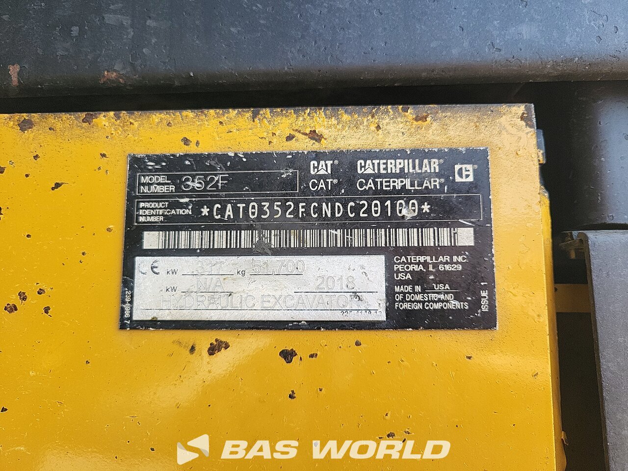 Other : Caterpillar 352 F гусеничный экскаватор