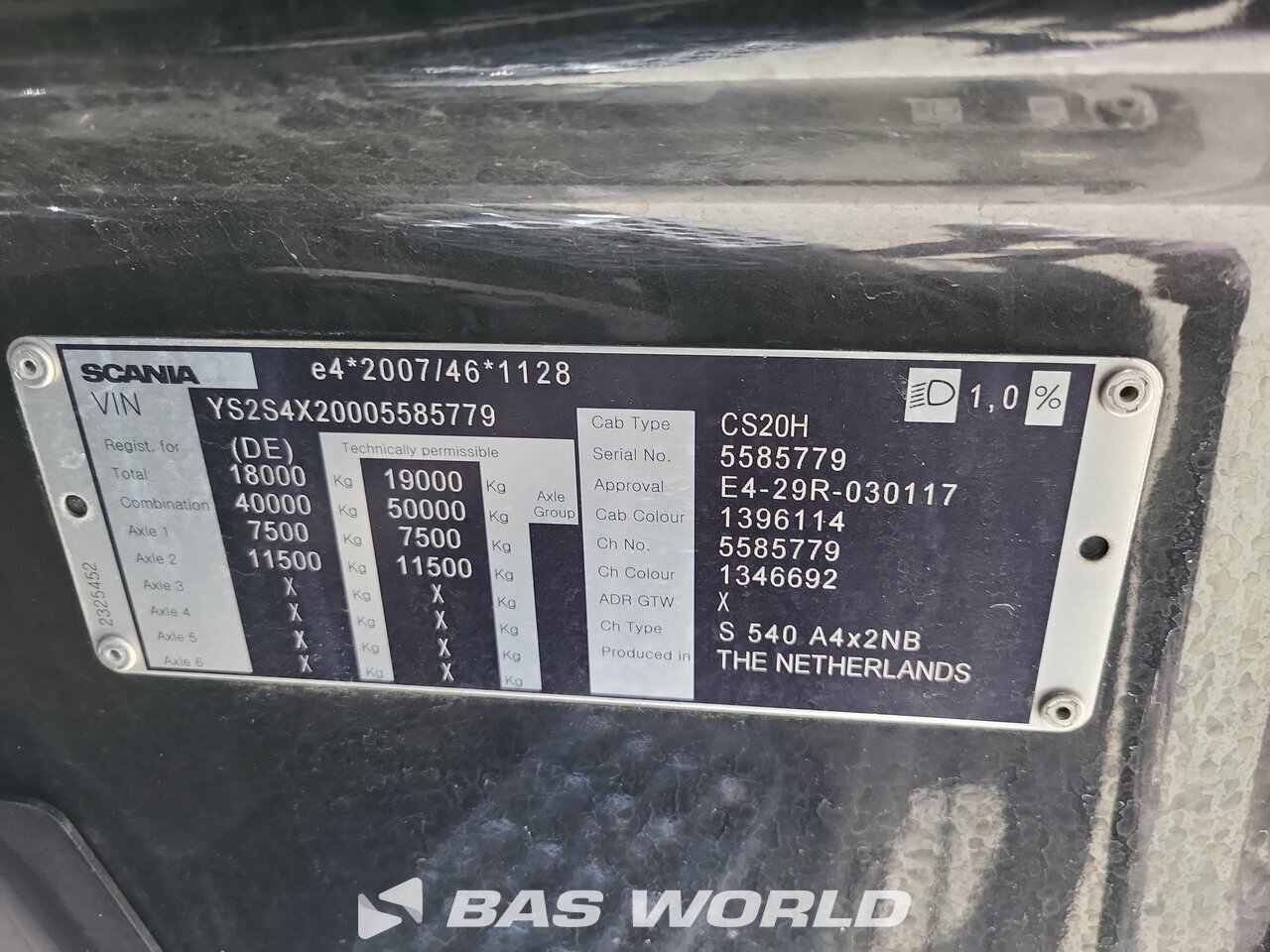 Other : Scania S540 sattelzugmaschine