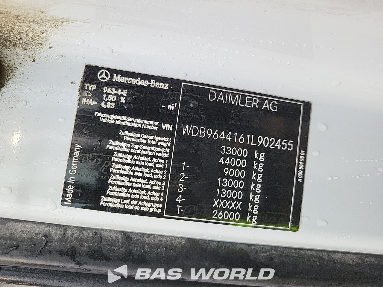 Other : Mercedes Arocs 3358 Тягач