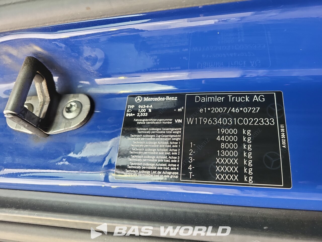 Other : Mercedes Actros 1846 Tractor Unit