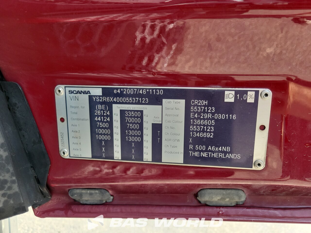 Other : Scania R500 tegljač