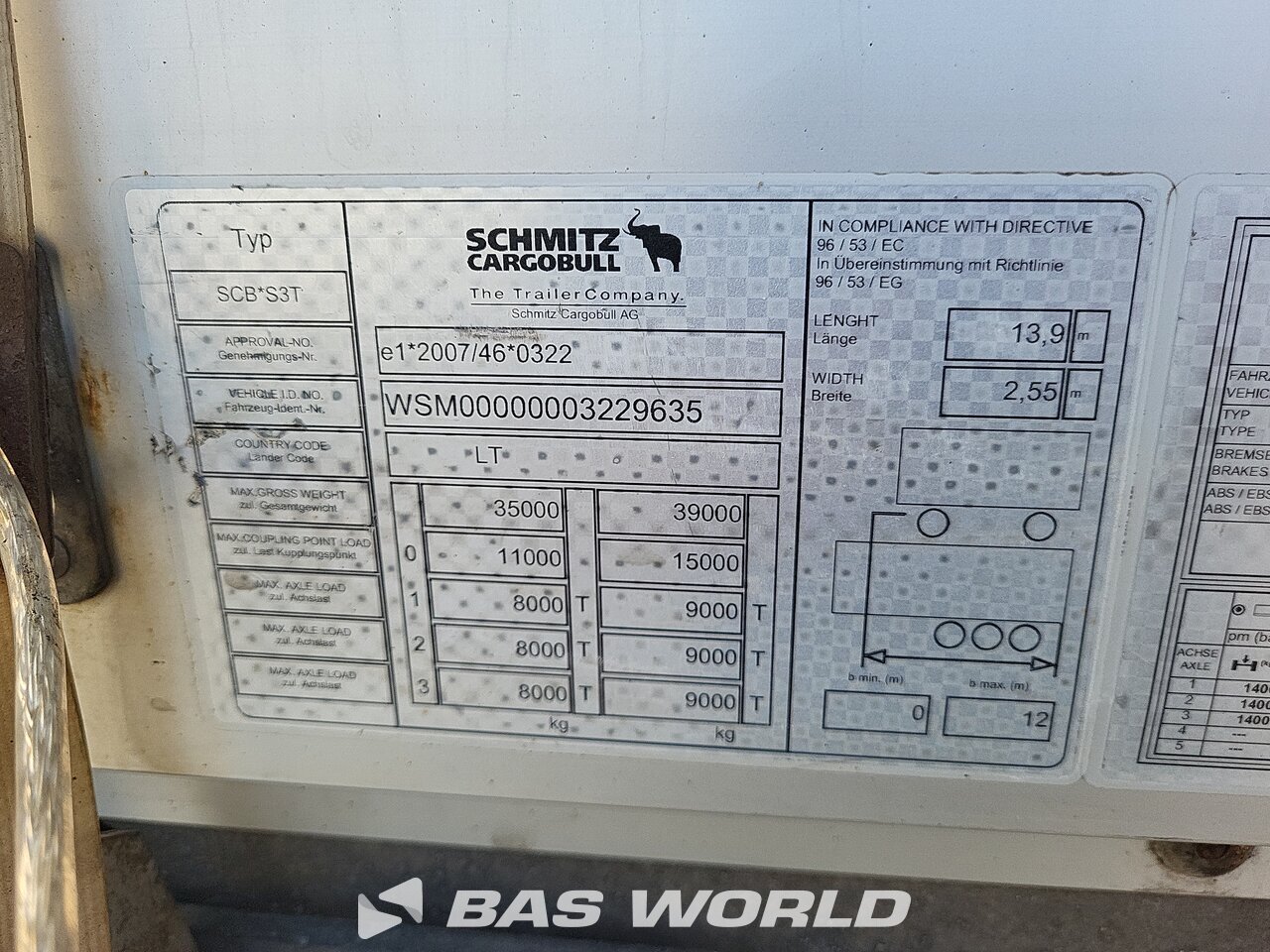 Other : Schmitz Curtainside semi-trailer