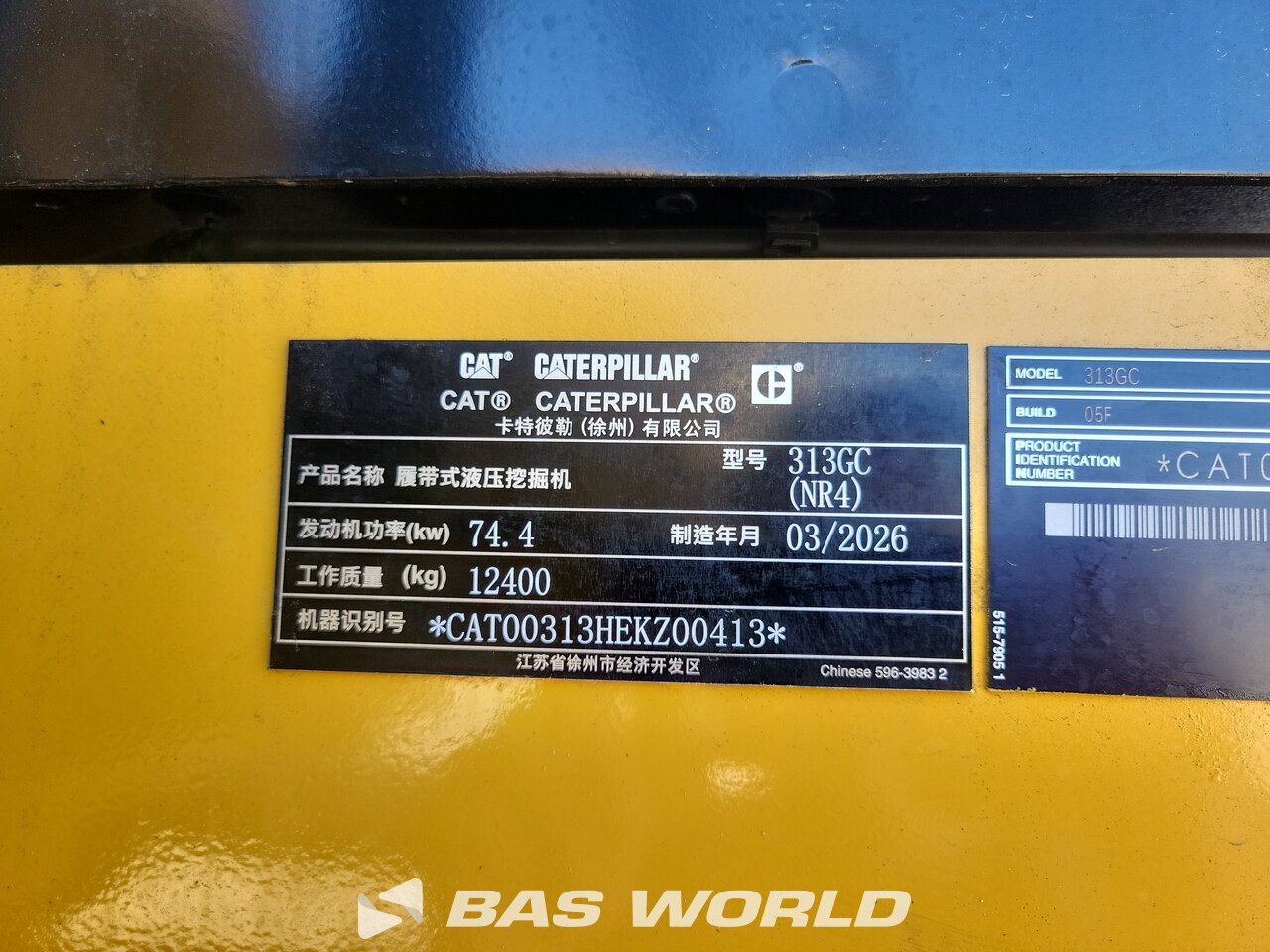 Other : Caterpillar 313 GC Bageri gusjeničari