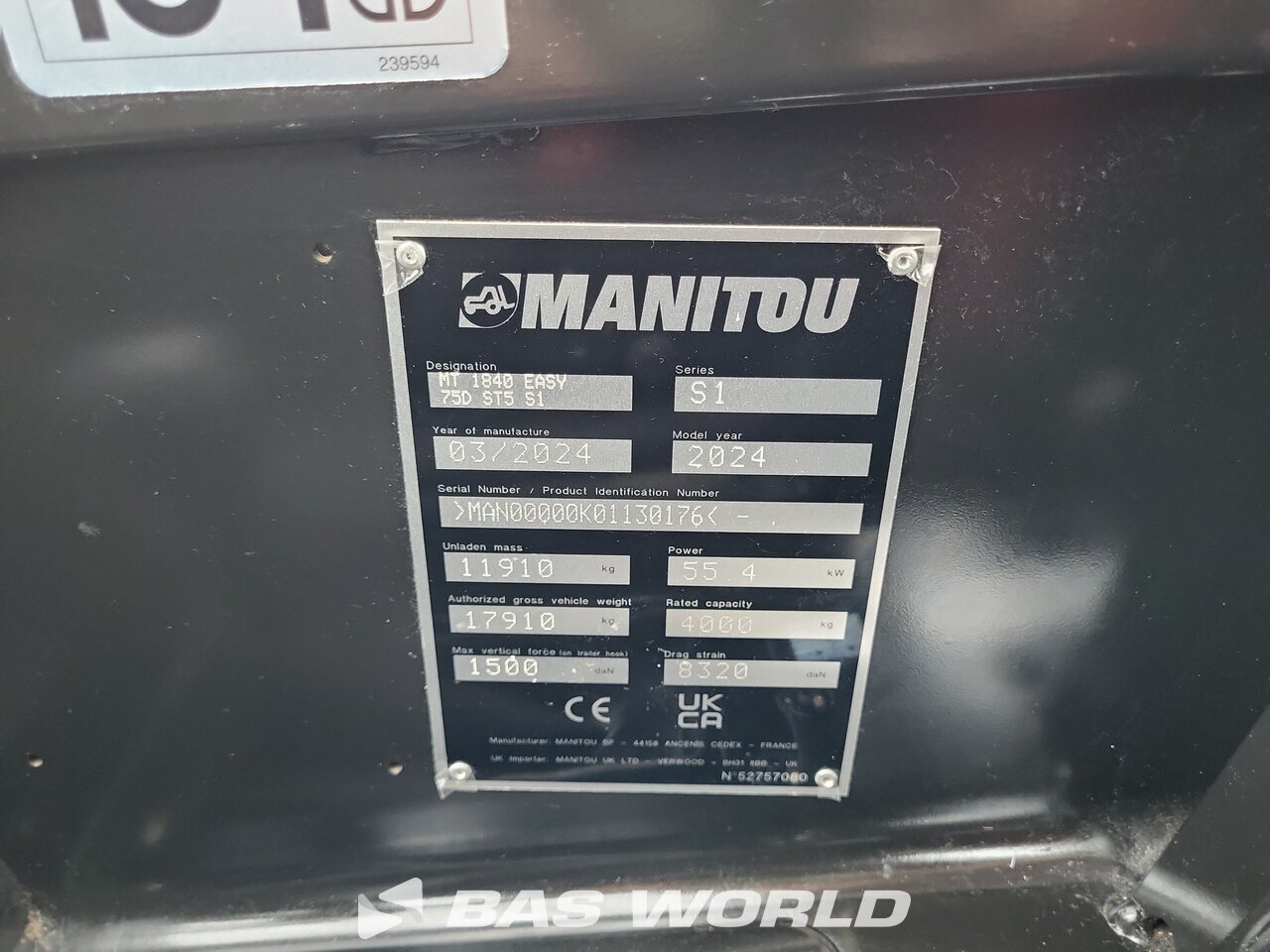 Other : Manitou MT1840 Telescopic handler