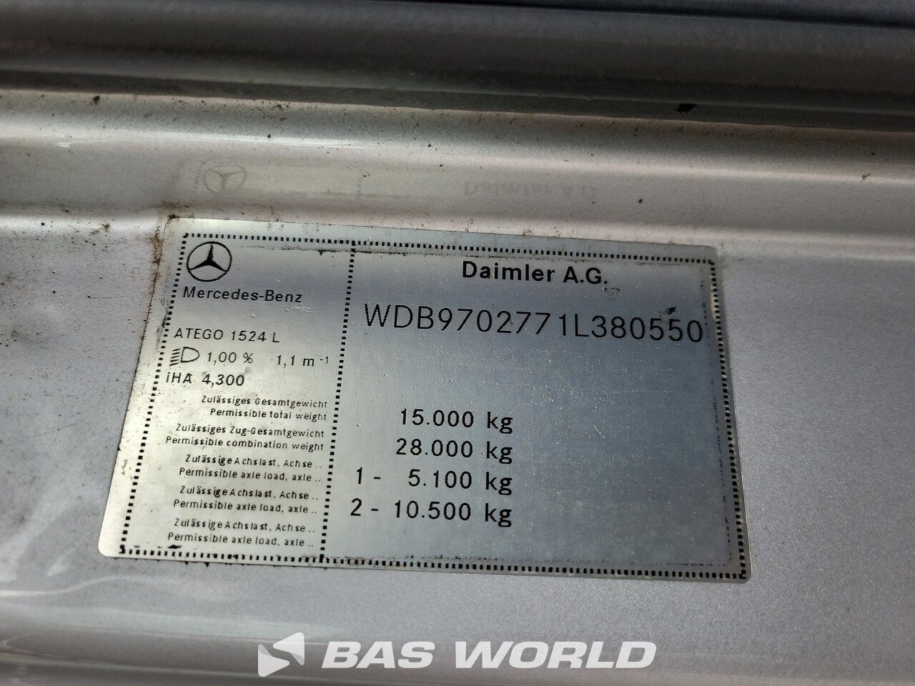 Other : Mercedes Atego 1524 Curtainside Truck