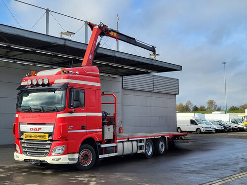 DAF XF 440 6X2 VAN RIJSSEL Ciężarówka burtowa
