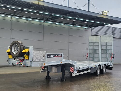 Vega 2 Axle Lowbed Semirimorchio pianale ribassato