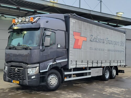 Renault T 430 6X2 Van Stenis Schiebeplane LKW