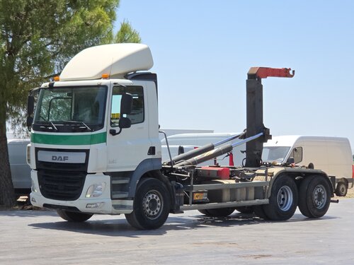 DAF CF 460 6X2 DALBY грузовик с крюковым погрузчиком