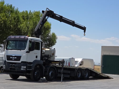 MAN TGS 35.360 8X2 MENGUY شاحنات مسطحة