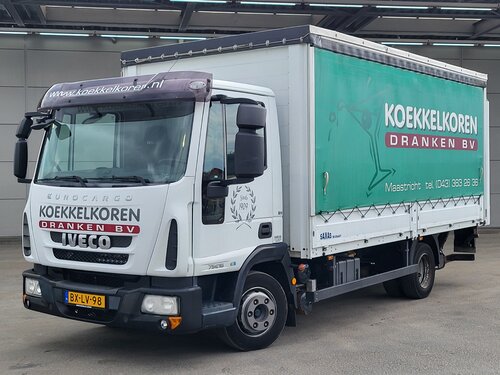 Iveco Eurocargo 75E160 4X2 Saxas Schuifzeil vrachtwagen